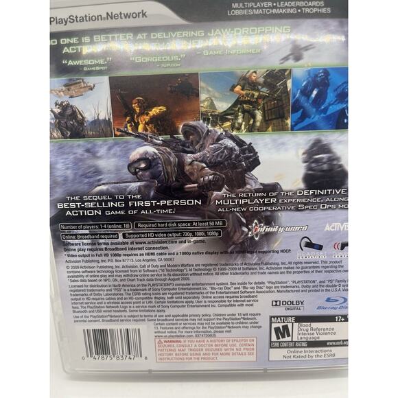 Call of Duty: Modern Warfare 2 - Playstation 3 PS3 - CIB Complete - Tested! - Picture 6 of 15